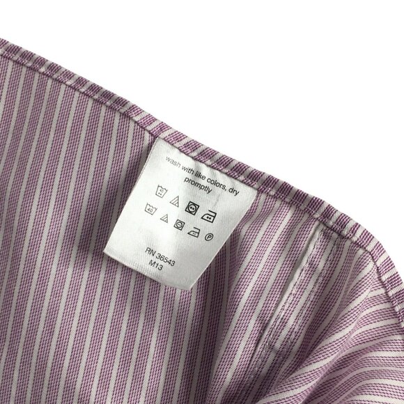 Michael Kors Men's LS Dress Shirt Regular Fit Airsoft Stretch Purple XL 17 34/35 - Picture 11 of 12